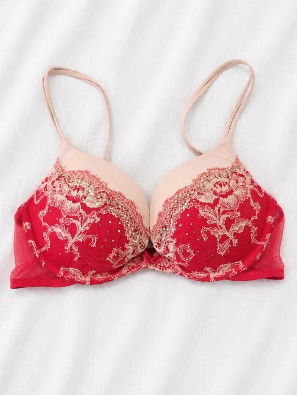 Victoria's Secret Very Sexy Plunge Lace Push-Up Bra Size 34B